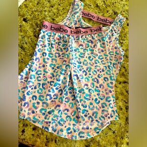 Bebe sport. Little girls size 7/8. Work Out casual wear.  Two piece‎ set